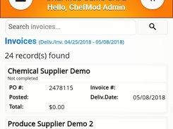 ChefMod Invoices