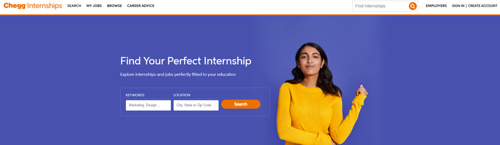 Chegg Internships Screenshot 1