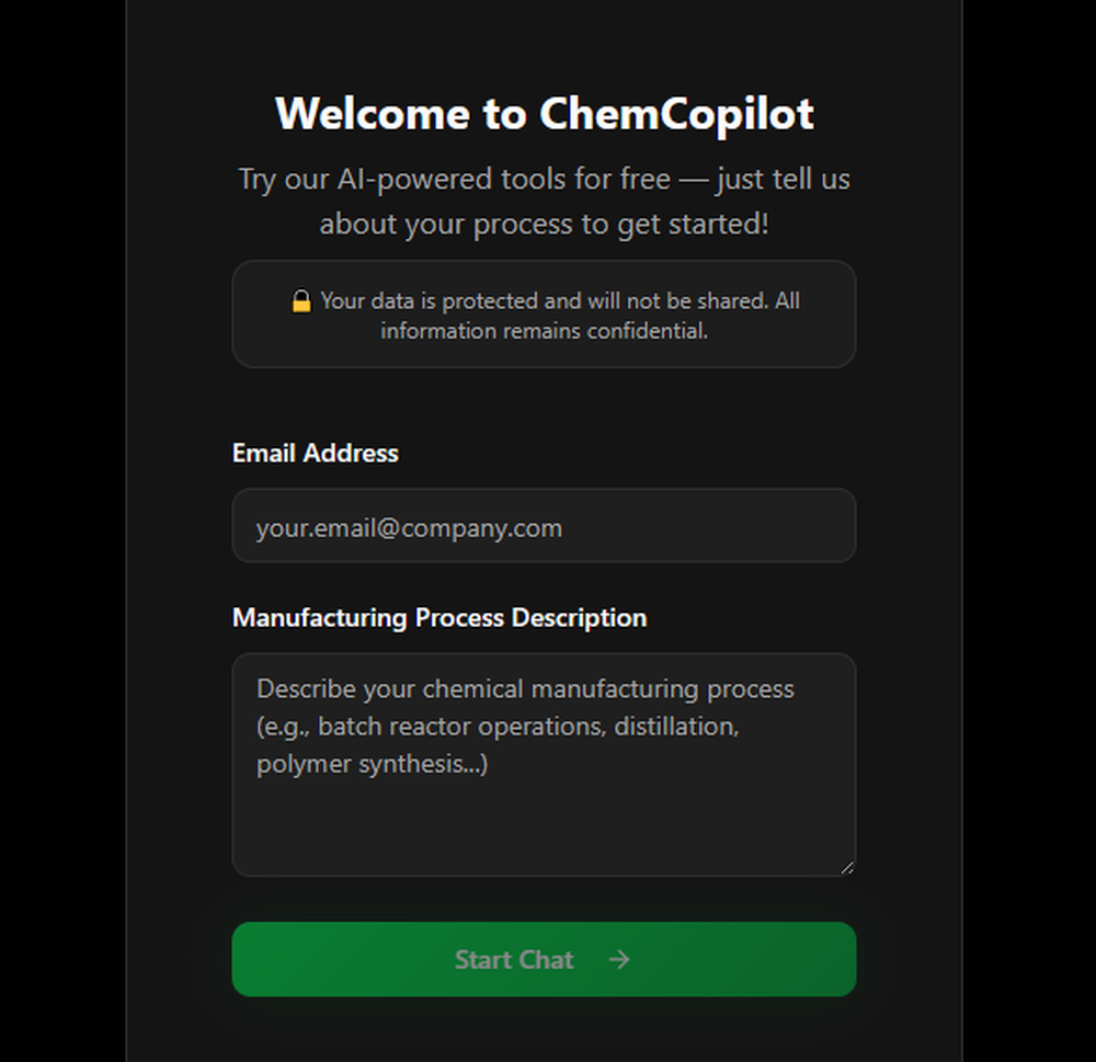 ChemCopilot Screenshot 1