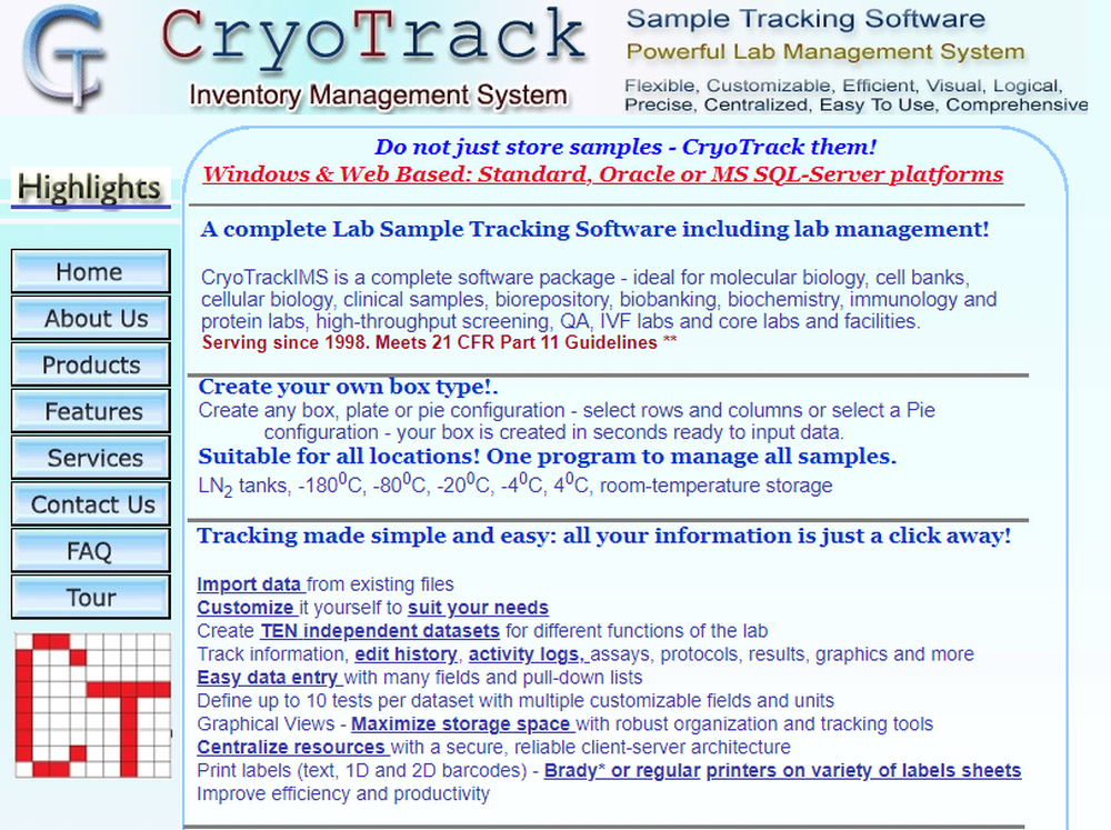 CryoTrack Screenshot 1