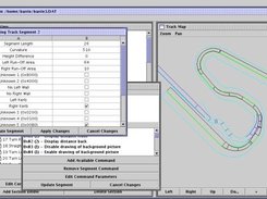 A screenshot showing the segment and command editors