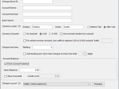 Create Cheque Book