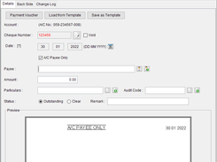 Create Cheque