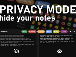 CherryPad - Browser Notepad Screenshot 3