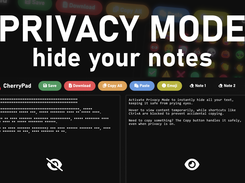 CherryPad - Browser Notepad Screenshot 3
