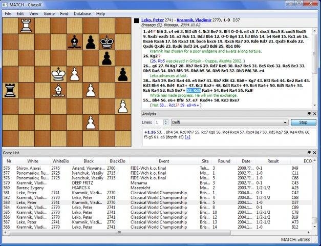 ChessX - chess database and FICS client - LinuxLinks
