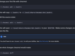 chezmoi Screenshot 1