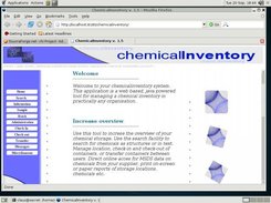 Welcome page - Firefox on Debian Sarge (i386)