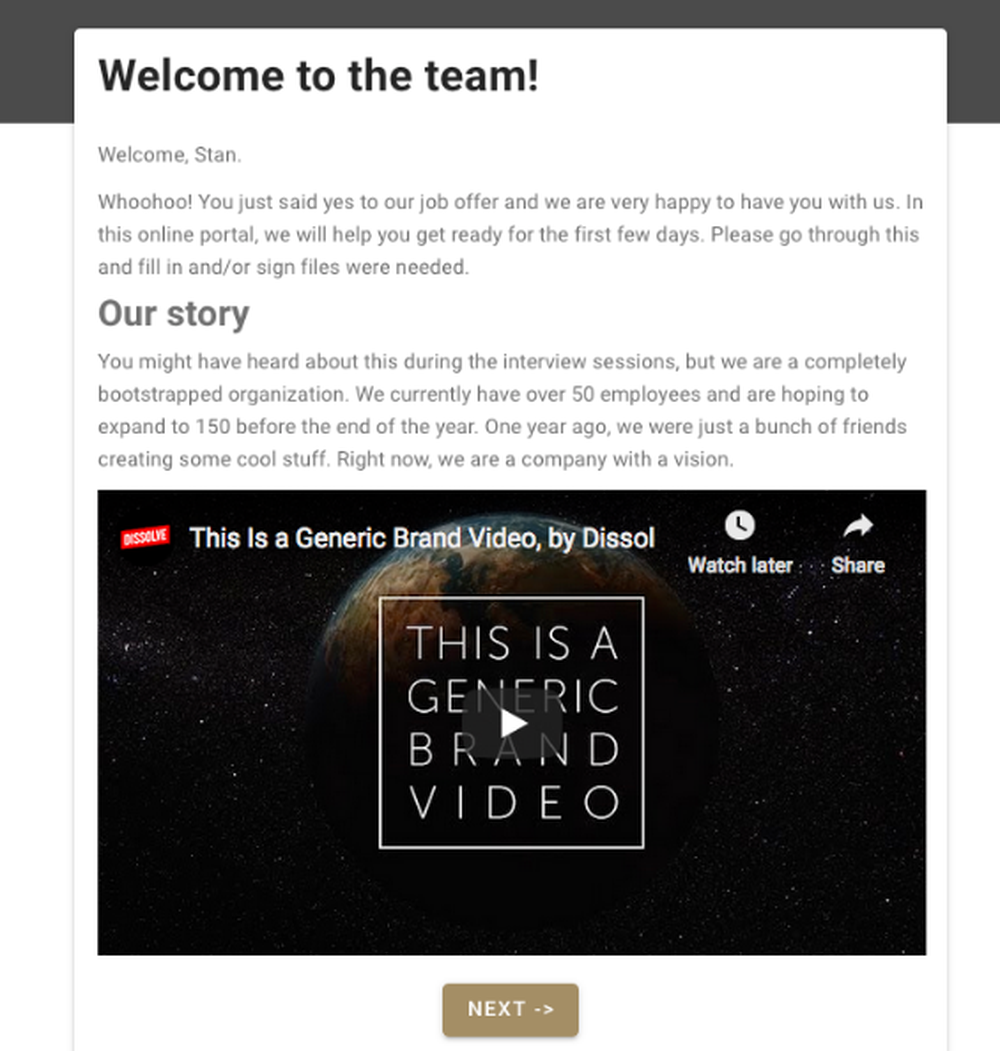 ChiefOnboarding Screenshot 1