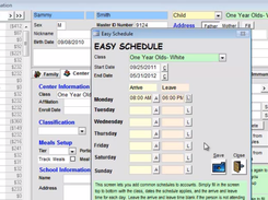 CHILDCARE Sage Easy Schedule