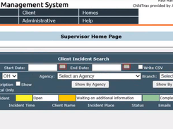 ChildTrax Client Incident Search