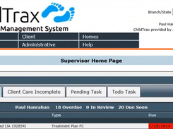 ChildTrax Supervisor Home Page