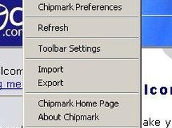 Internet Explorer options menu