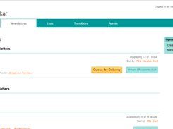 Newsletter management