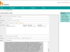 Summary screen showing read information