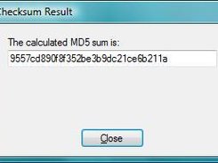 if no checksum string was entered it will return generated