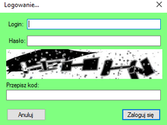 Logowanie z Captcha