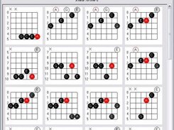 The GTK# version showing an Am7/G chord in standard tuning.