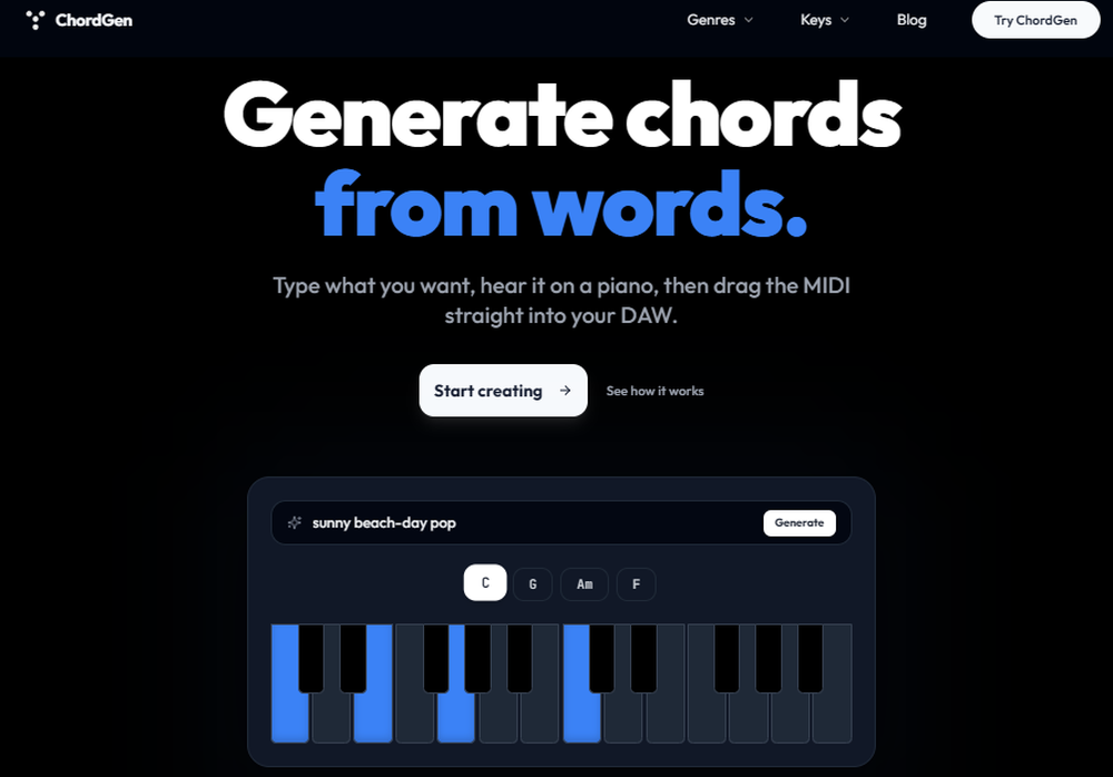 ChordGen Screenshot 1