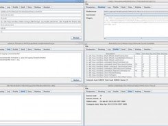 6 instances of the control frame showing different tabs.