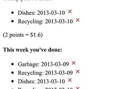 Chores on the iPhone
