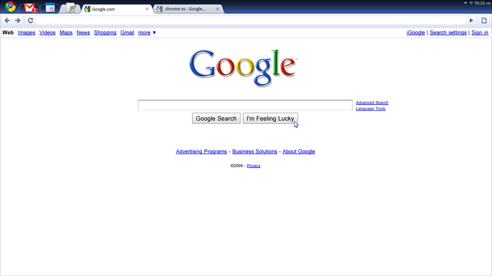 Chromium OS Screenshot 1