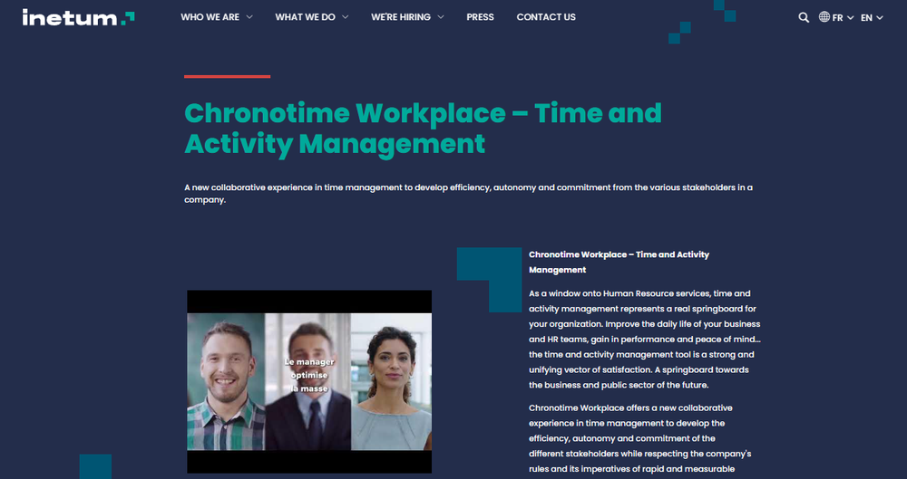 Chronotime Workplace Screenshot 1