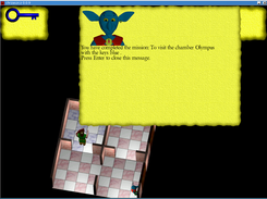 mission completion message