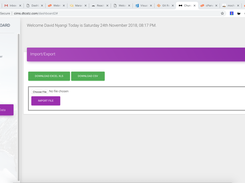 Export Registered data into csv/excel