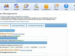 Church Office Online Pledge Management