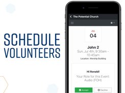 Schedule Volunteers