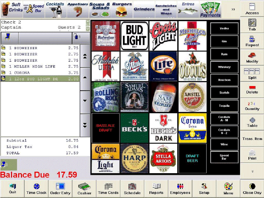 Ciao Point of Sale Software Screenshot 1