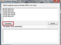 cidr routing sumarizador Screenshot 2
