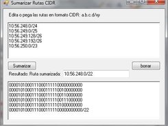 cidr routing sumarizador Screenshot 1