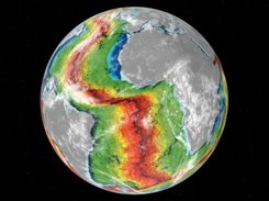 Crote terrestre, fonds marins sans les ocans