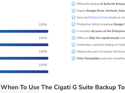 Cigati G Suite Backup Tool Screenshot 1