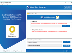Cigati OLM to PST Converter Screenshot 1
