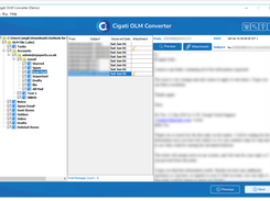 Cigati OLM to PST Converter Screenshot 1