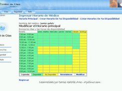 Cambiar Horario del médico