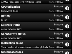 System metrics administration tab