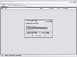 Premier démarrage de Ciné Library