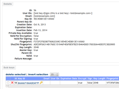 PGP key details