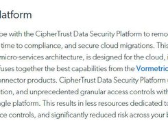 CipherTrust Data Security Platform Screenshot 1