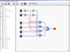 Simulating a 4-input multiplexer