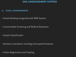 CIS Jail Management System Screenshot 1