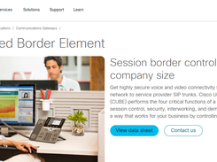 Cisco Unified Border Element (CUBE) Screenshot 1
