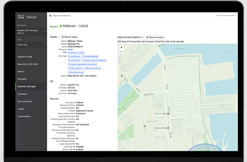 Meraki Systems Manager Screenshot 1