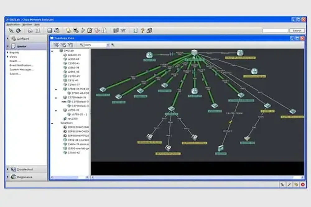 Cisco native. Сеть Cisco. Интерфейс управления сетью. Графический Интерфейс Cisco. Интерфейс программы управления сетью.