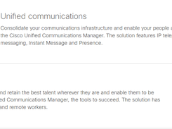 Cisco Unified Communications Manager Screenshot 1