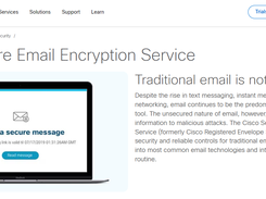 Cisco Secure Email Encryption Service Screenshot 1